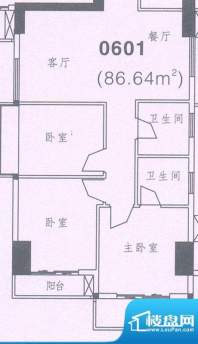 新世界名门天下三期面积:86.64平米