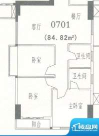 新世界名门天下三期面积:84.82平米