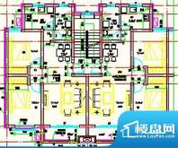 湖畔御景住宅户型 2面积:87.00平米