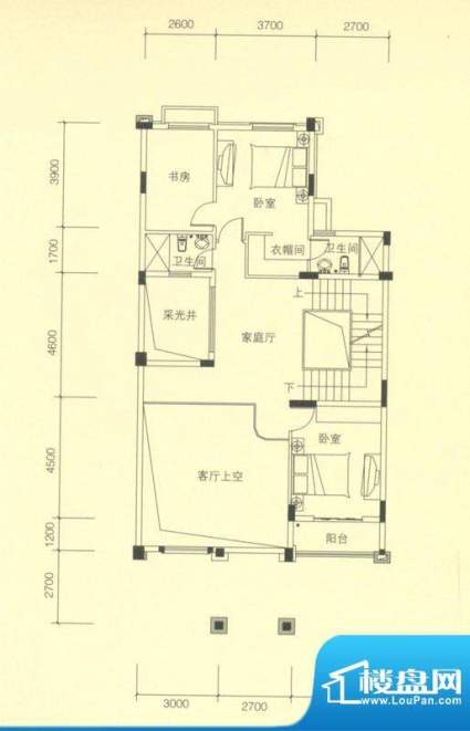 康格斯花园联排B3 二面积:365.00平米