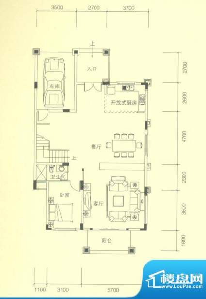 康格斯花园联排A4 首面积:380.00平米