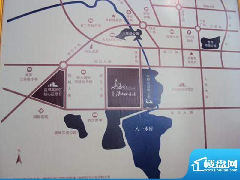 益田御水售楼处内项目地图（2010.8）