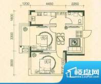 宜家观澜g3户型图 2面积:64.00平米