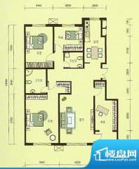 秋实e景二期V户型图面积:159.77平米