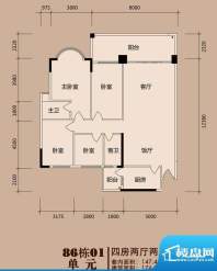 白天鹅花园·御江86面积:176.15平米