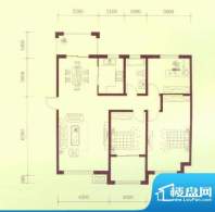 隆都翡翠湾一期A户型面积:121.00平米