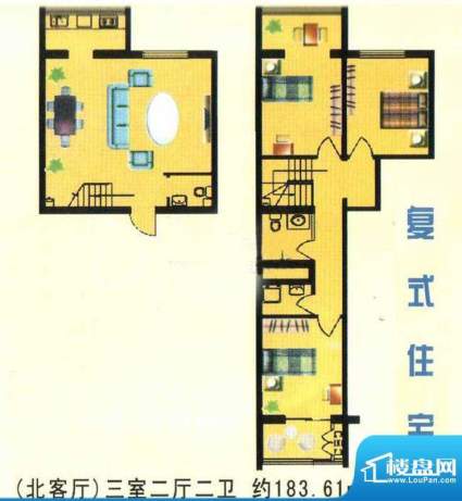 万豪公寓（北）标准面积:183.61m平米