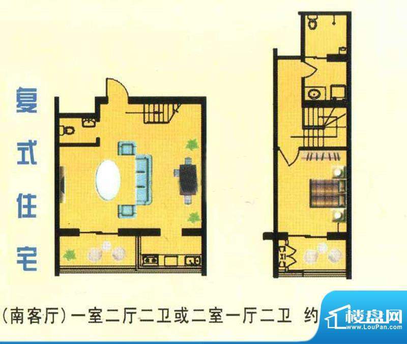 万豪公寓（南）标准面积:111.11m平米