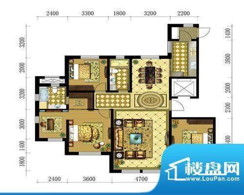 水韵豪庭A户型标准层面积:0.00平米