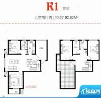 现代·华府K1复式户面积:192.62m平米