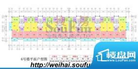 嘉盛苑6#楼平面图 面积:0.00m平米