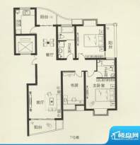 秀竹园7号楼 3室2厅面积:129.62m平米