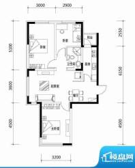 城建世纪佳园A户型图面积:94.74平米