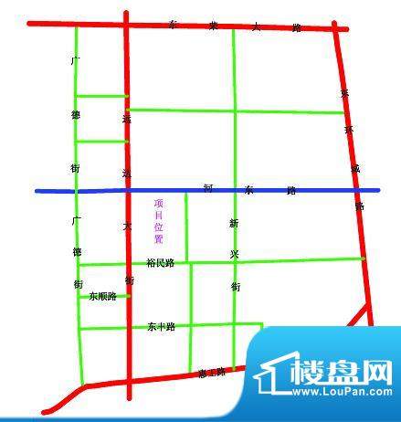 红星国际广场交通干线图