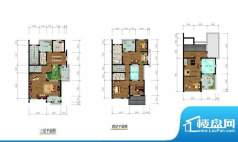 越府名园户型图 4室面积:208.00m平米