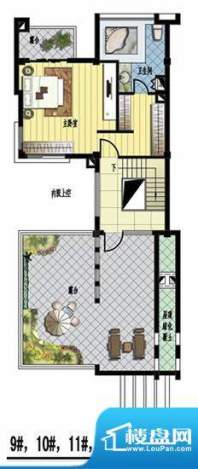 中央龙湾户型图 1室面积:61.00m平米