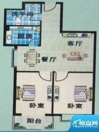 阳光水岸标准层C户型面积:108.00m平米