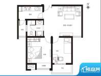 金豪庭C2户型图 2室面积:0.00m平米