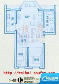 仁泰旅游度假花园户面积:82.45m平米