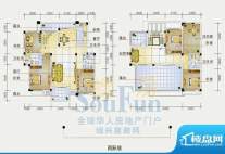 瓜渚绿洲西边套跃层面积:234.84m平米