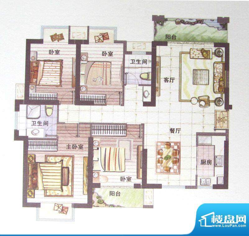 鼎盛骏景8#楼A户型 面积:0.00m平米