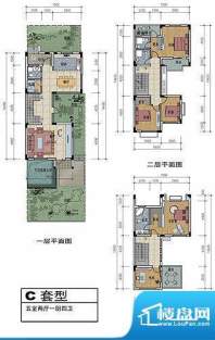 东泽博园C户型 5室2面积:239.50m平米