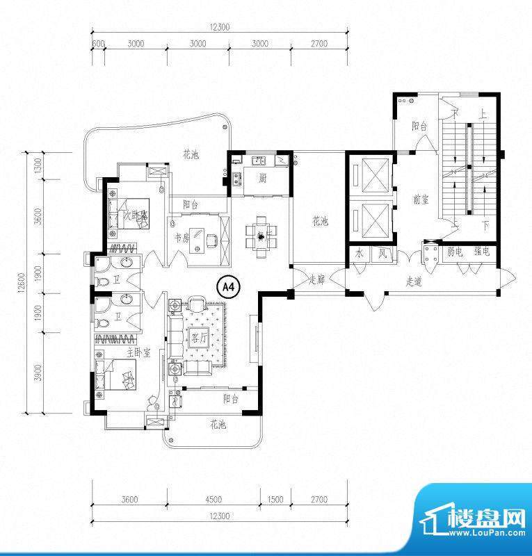 滨江一号1#楼04单元面积:0.00m平米