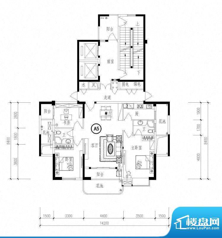 滨江一号1#楼05单元面积:0.00m平米