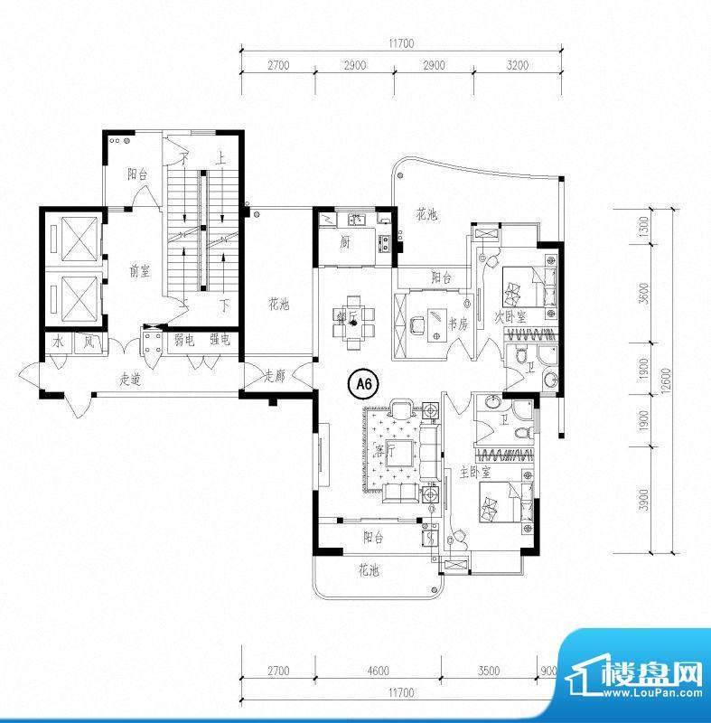 滨江一号1#楼06单元面积:0.00m平米