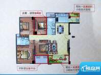 力标新时代9#楼D户型面积:117.03m平米