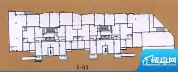 E-03户型整层平层图