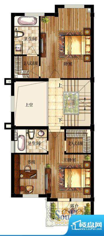 香江名邸B61-2层户型面积:0.00m平米