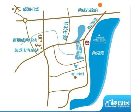 长青海邑长滩交通图