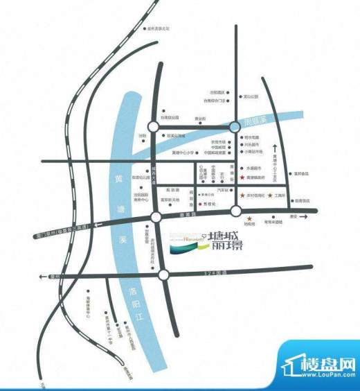 塘城丽璟交通图