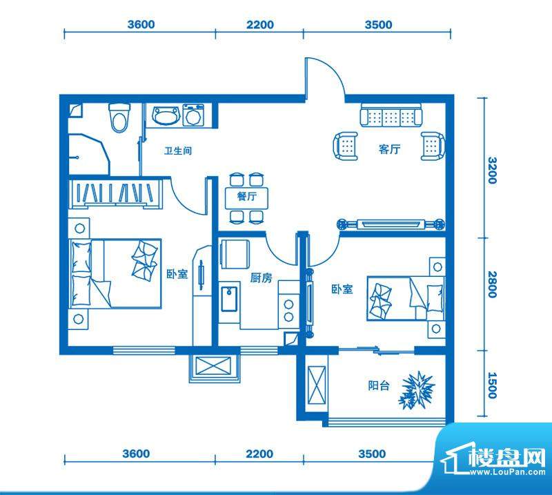 左岸景林户型图-唐山楼盘网