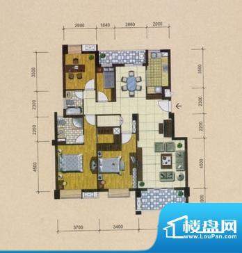 兰峰城市花园户型图面积:120.00m平米