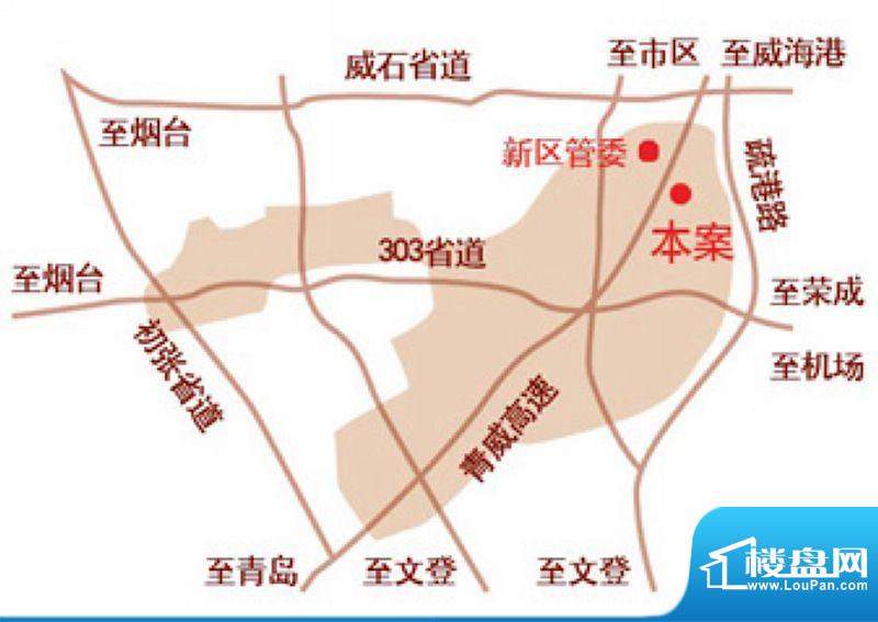 威海国际五金城交通图