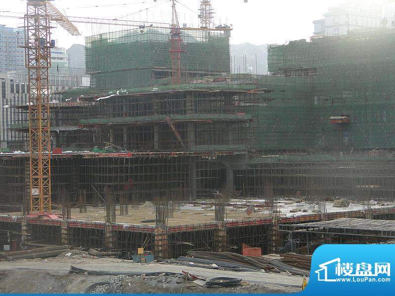 威高广场乐天百货工程建设进度2012-1-1
