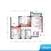 东海湾怡园4#A04/B0面积:70.00m平米