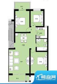 亨泰公寓F户型 3室2面积:120.42平米