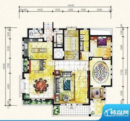 泉州奥林匹克花园F户面积:160.00m平米