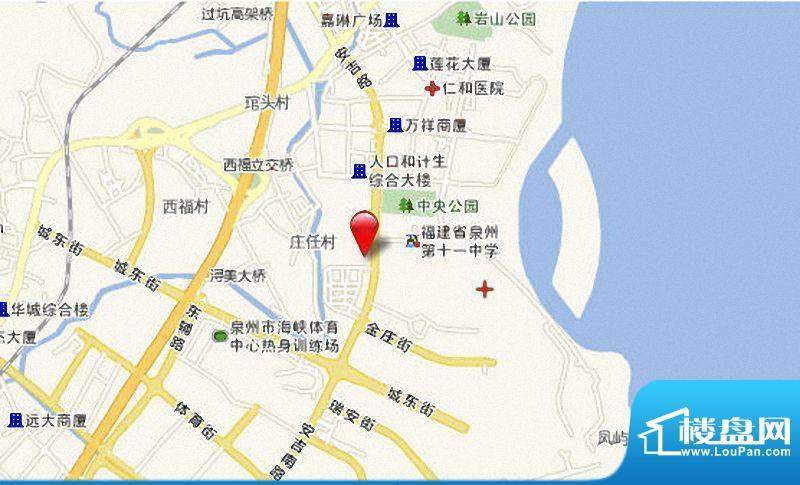 洛江中心商城项目区位图