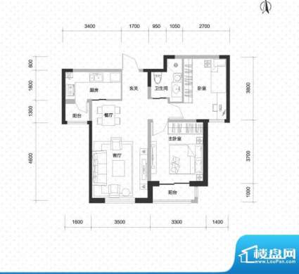 长春宽城万达广场2、面积:86.18平米