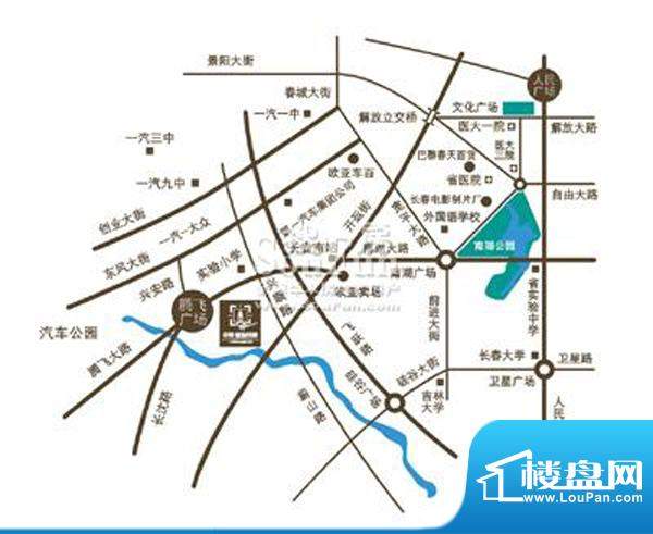 中国铁建国际花园交通图