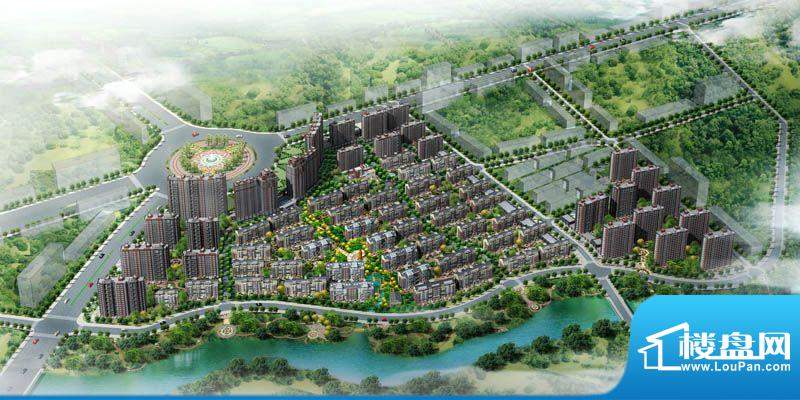 中国铁建国际花园鸟瞰图