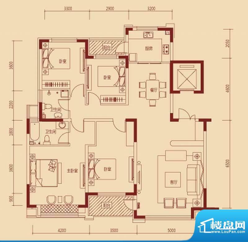 中信城枫丹白露5#楼面积:163.74平米