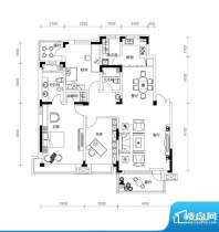 棠棣A3户型图 3室2厅面积:142.30平米