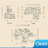 优山美地独栋别墅A户面积:382.00平米