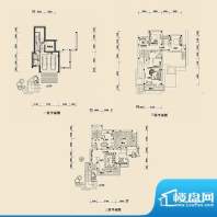 优山美地独栋别墅B户面积:339.57平米