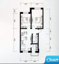 龙城富苑多层户型图面积:72.75平米